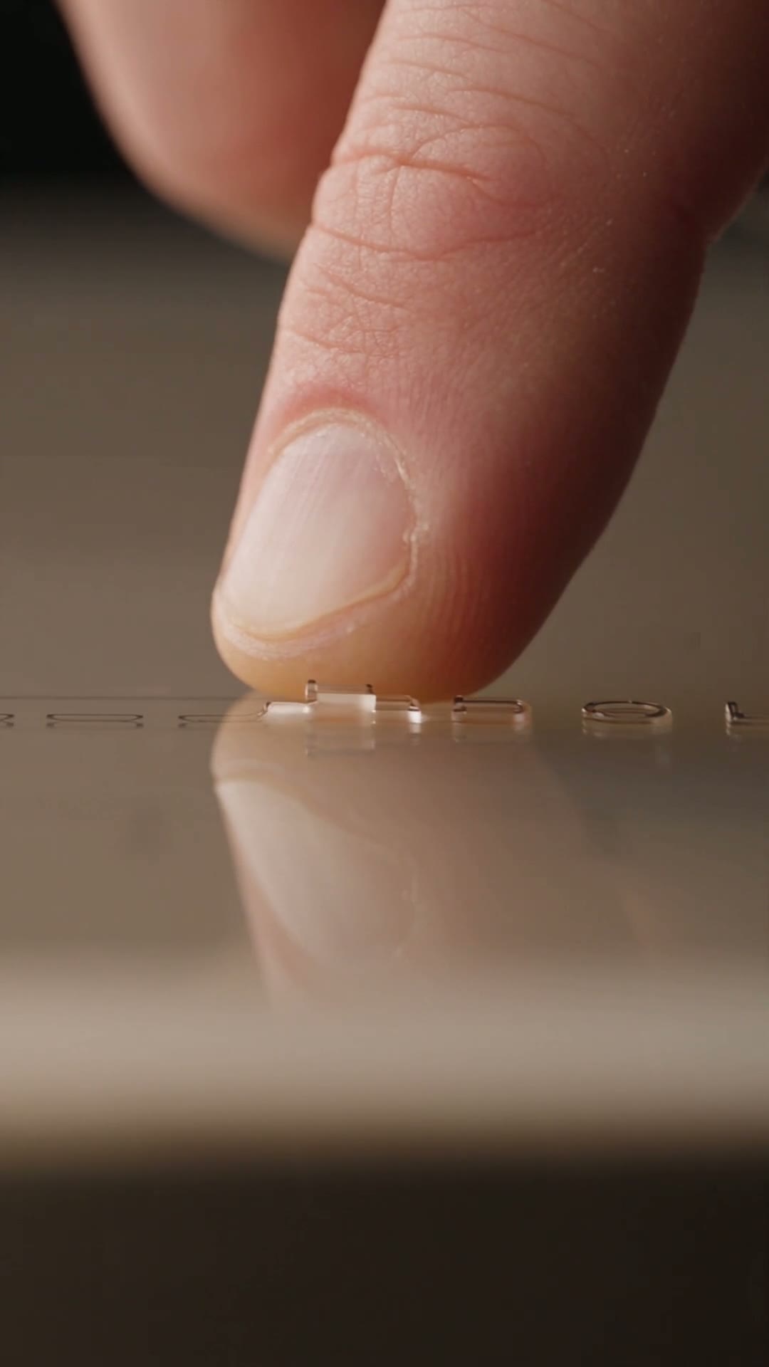 Later frame from the same take, the contact point already deformed