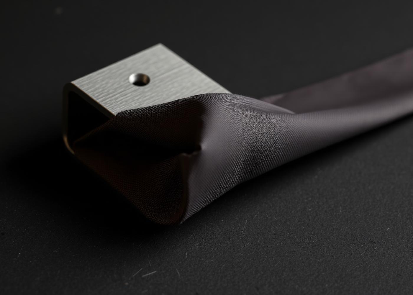Machined metal component slumping like fabric
