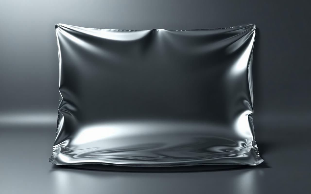 Discarded frame: a soft grey metallic form with no mirror quality