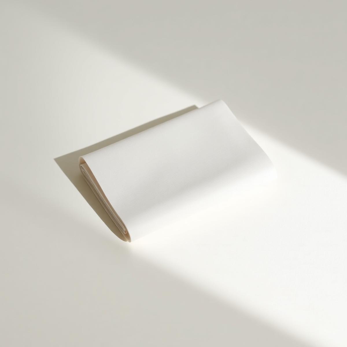 Bone paper surface with a single hard shadow